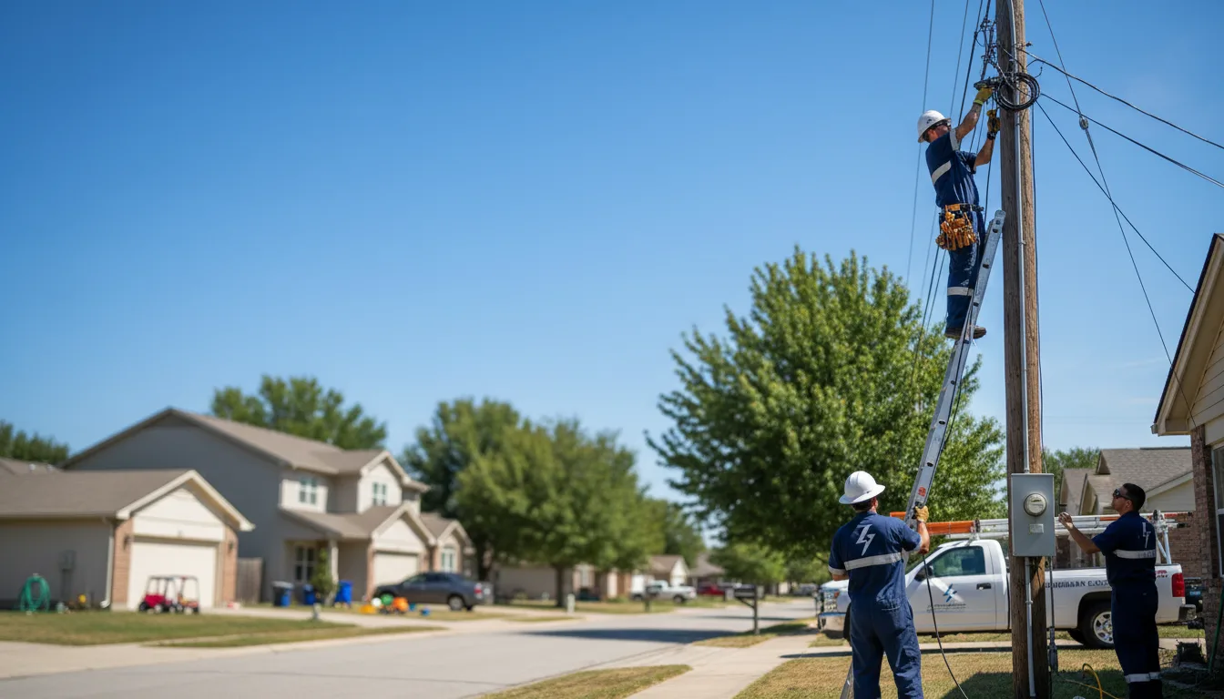 Residential electrician providing installation services in Marne, MI